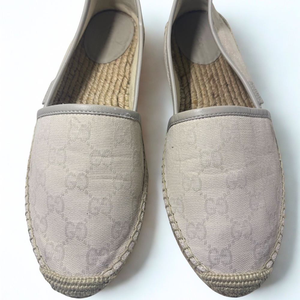 Gucci Beige Canvas Espadrilles
